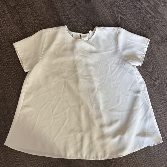 Uniqlo White Short Sleeve Blouse – Size Small - Picture 1 of 9